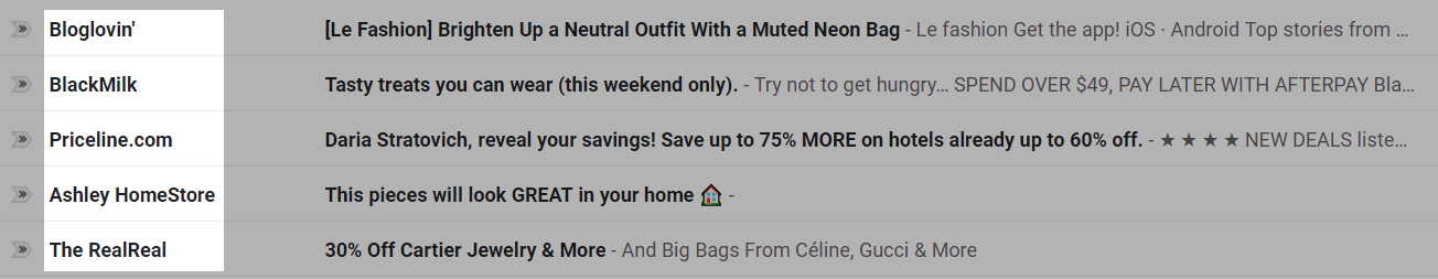 email sender name example email sender name example