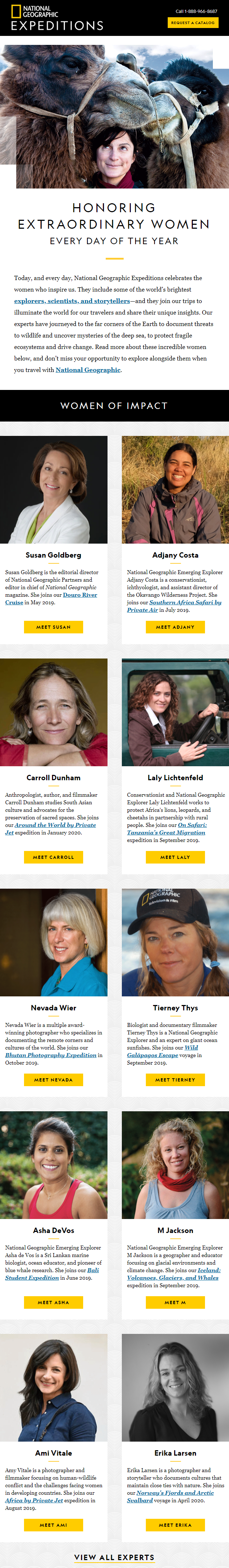 An email dedicated to Women’s Day from National Geographic An email dedicated to Women’s Day from National Geographic