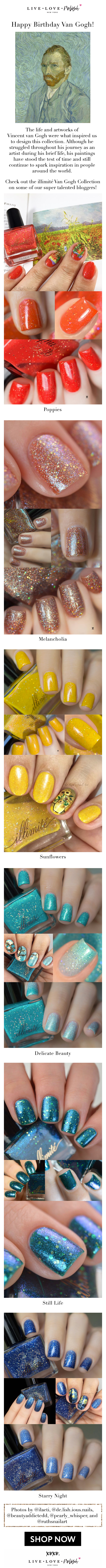 An email dedicated to Van Gogh’s birthday from Live Love Polish An email dedicated to Van Gogh’s birthday from Live Love Polish