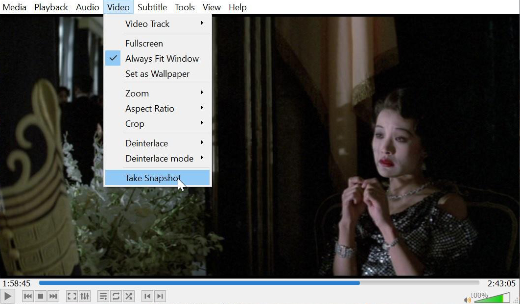 taking a screenshot with vlc player taking a screenshot with vlc player
