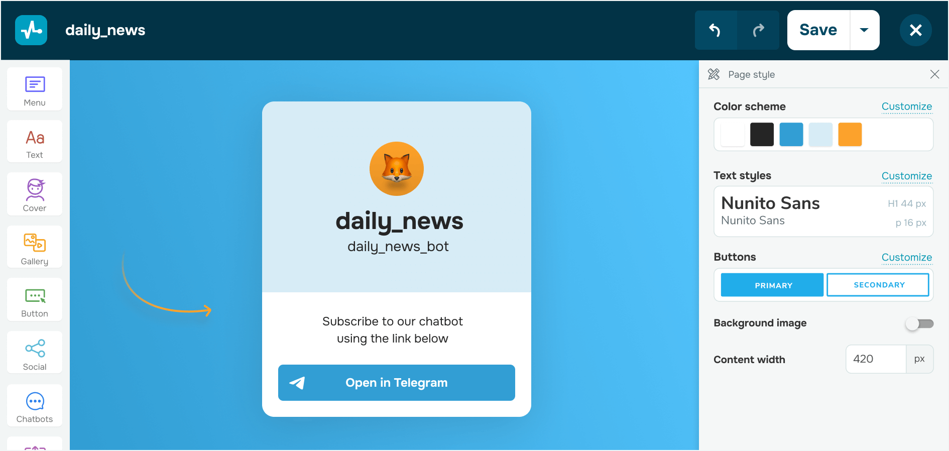 Coinvolgi il tuo pubblico con pagine link alla bio intuitive