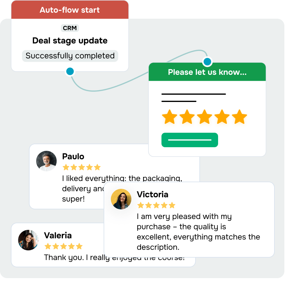 Raccogli recensioni che vendono per te