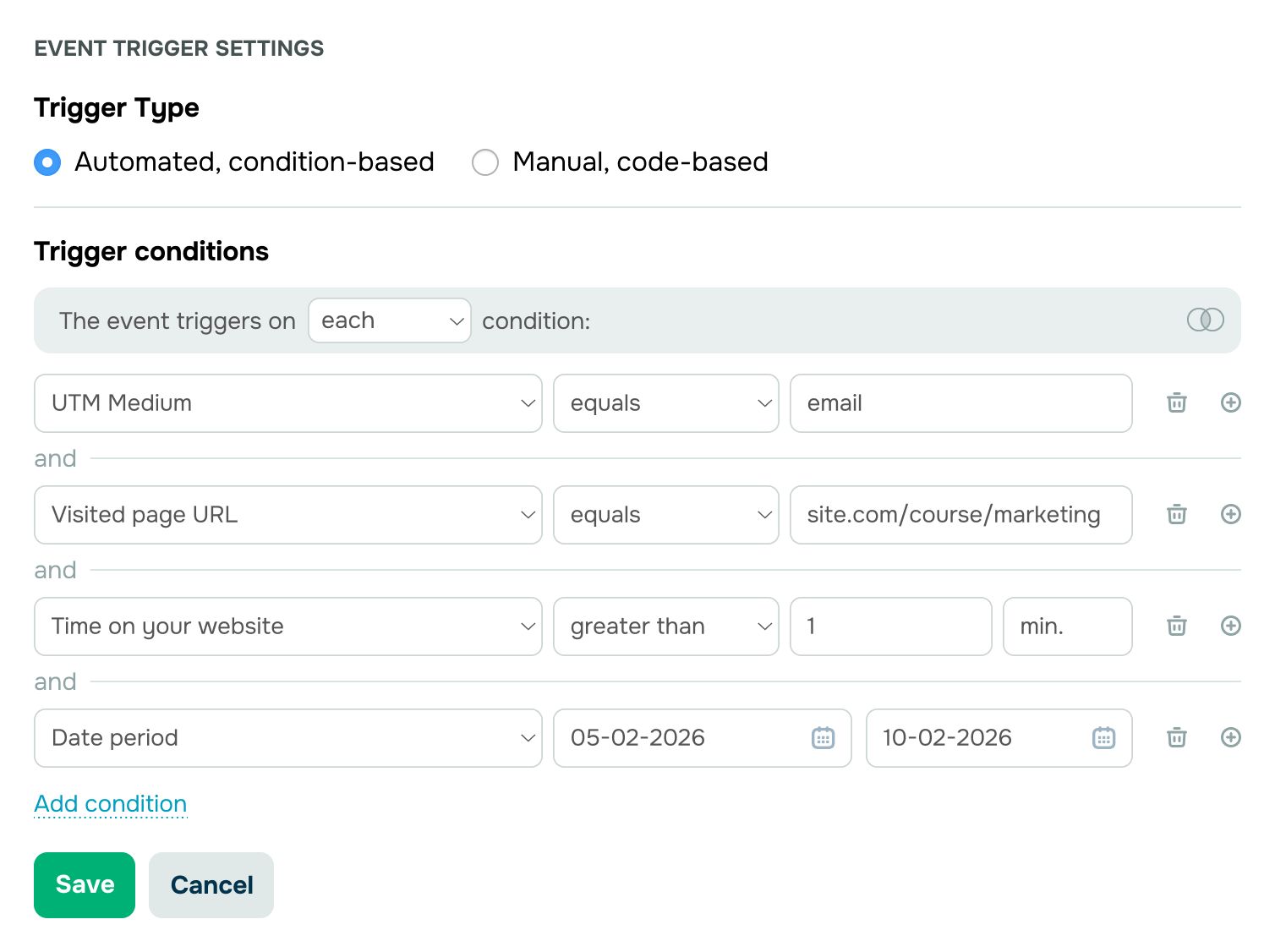 Esegui automaticamente campagne di retargeting