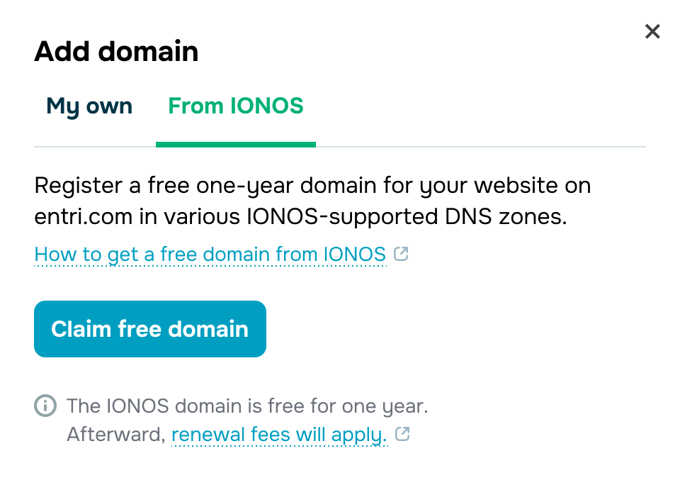 Add domain