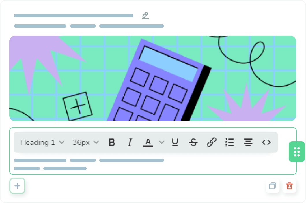 Intuitivo builder di corsi online