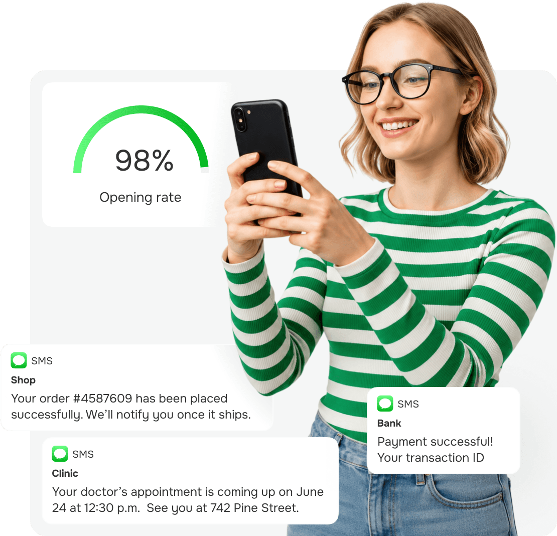 SMS transazionali — conferme & verifica