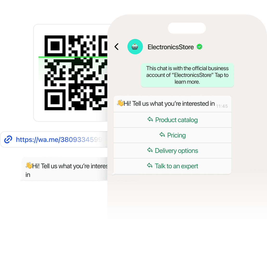 Capture prospects on WhatsApp