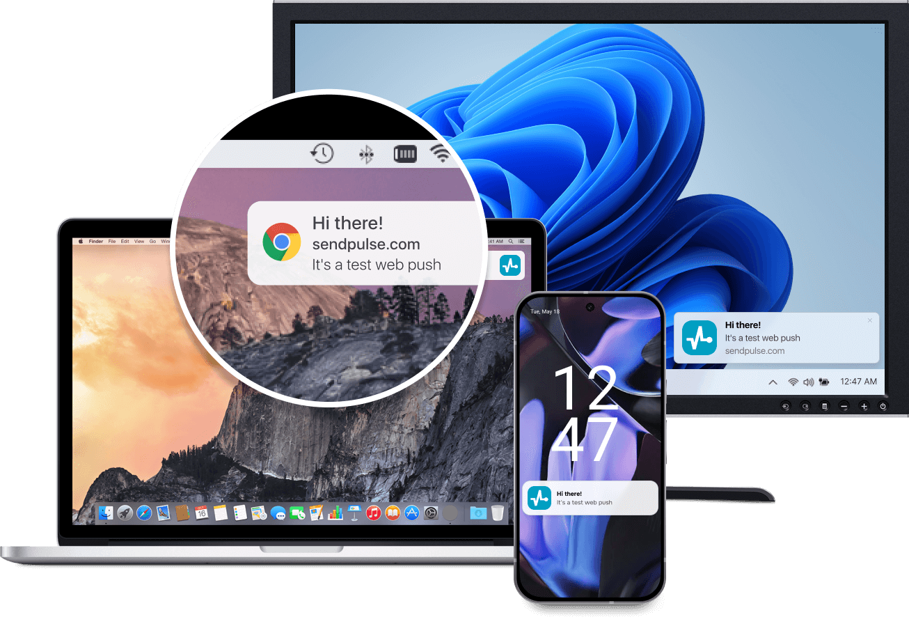 Notifiche push web