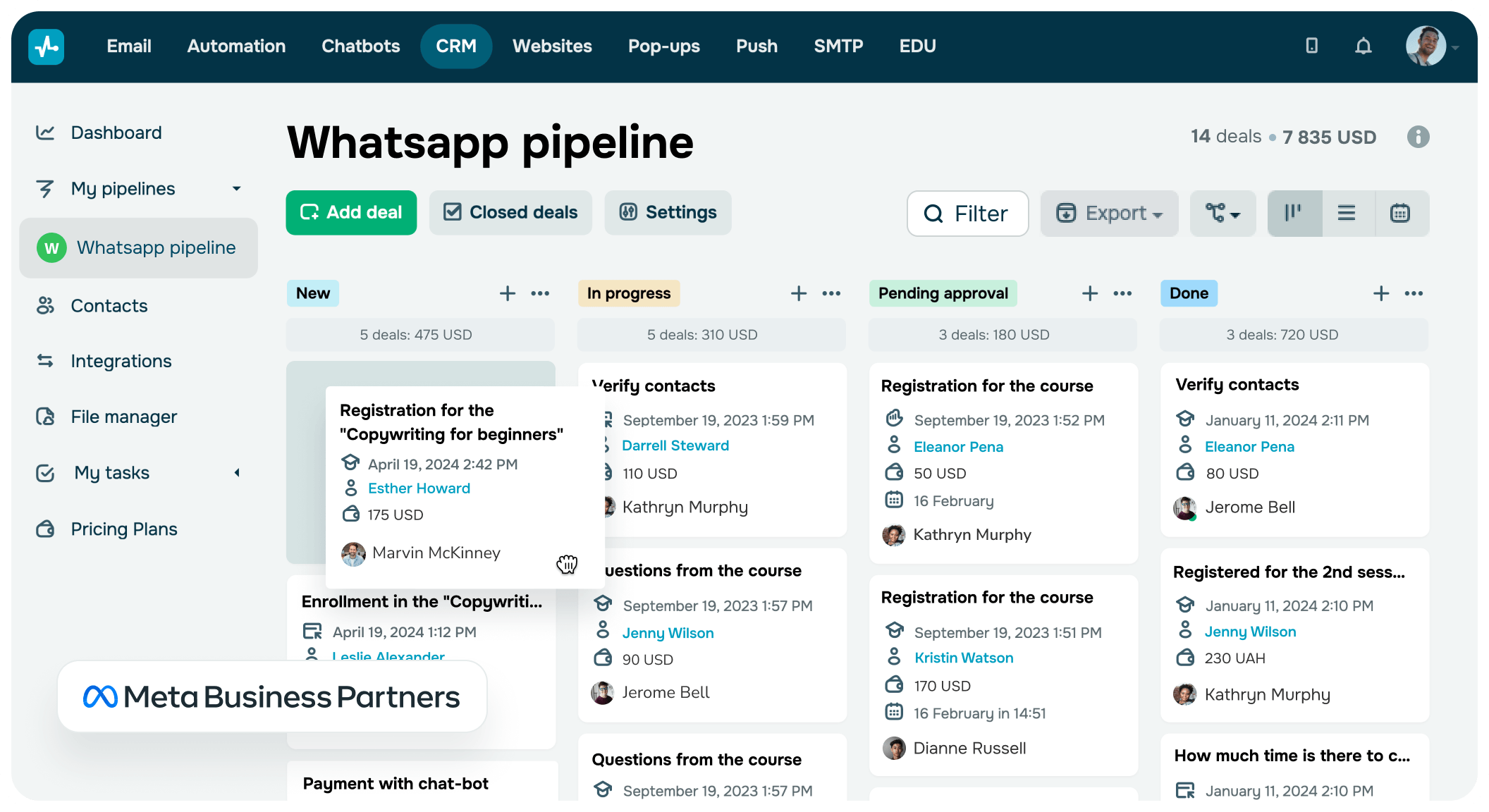 Integración de CRM y WhatsApp