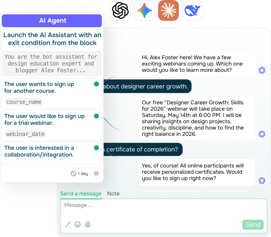 Nutri i lead con chatbot WhatsApp basati su AI