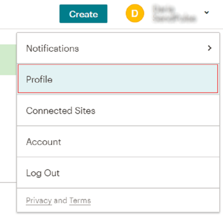 mailchimp profile tab