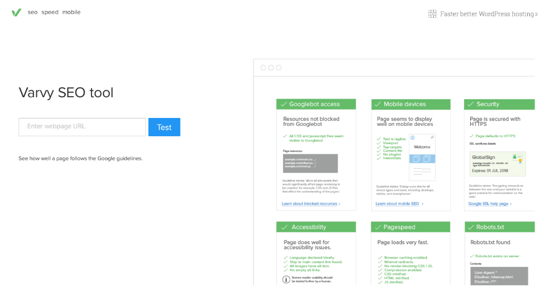 Varvy SEO tool Varvy SEO tool