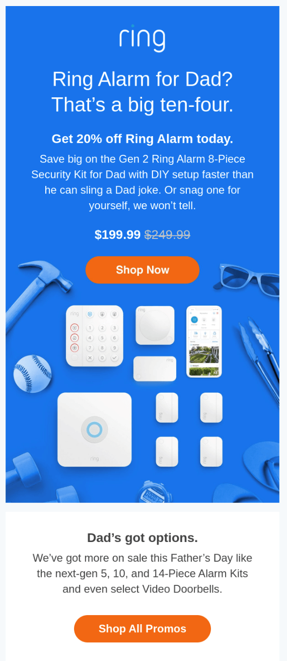 email sales copy example