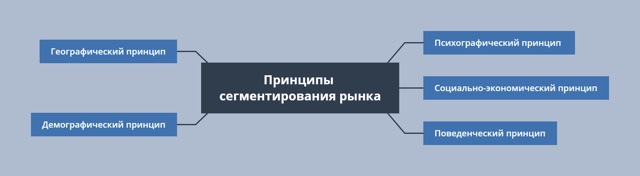 Принципы сегментирования рынка