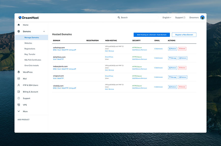 dreamhost web hosting service dreamhost web hosting service