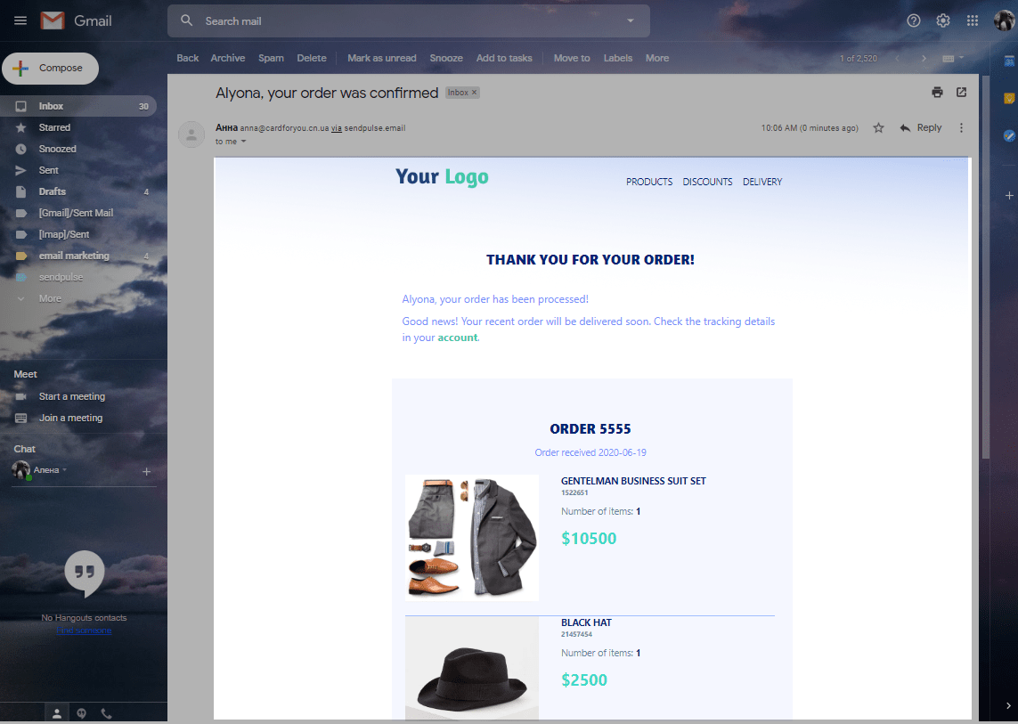 email with dynamic content result of flow with dynamic content