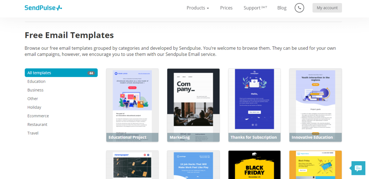 Email templates Email templates