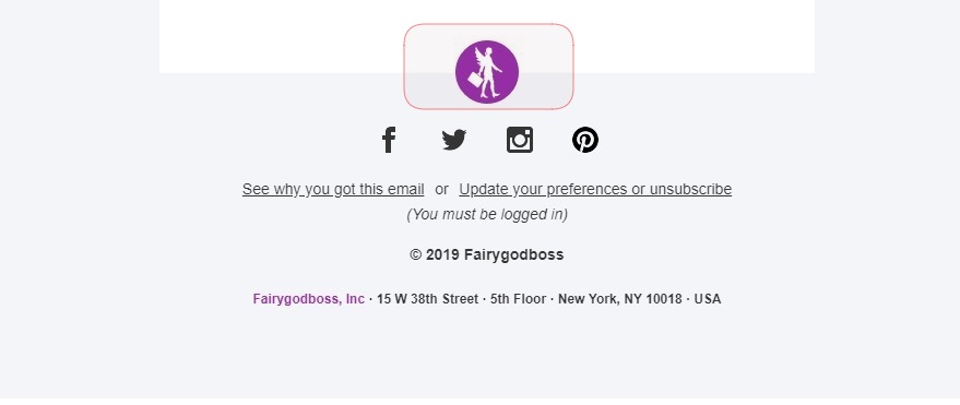 An image in the email footer