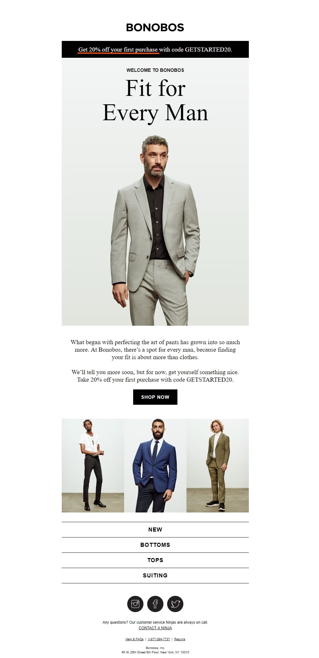 Email with the exclusive offer Email with the exclusive offer