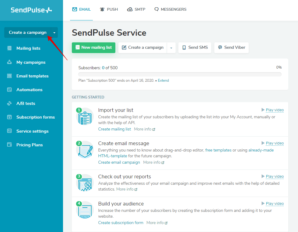 Go to the email builder Go to the email builder