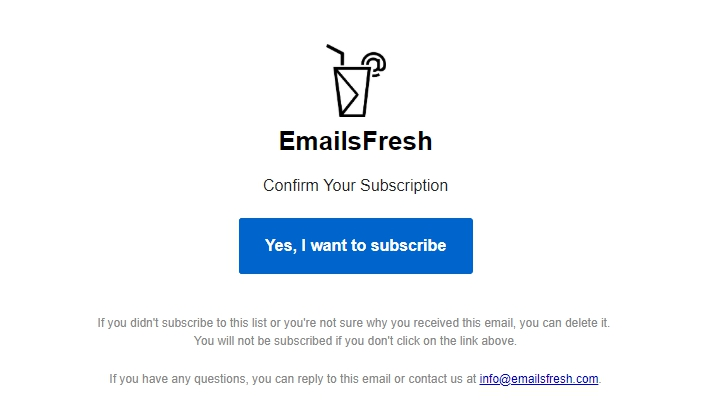 Double opt-in