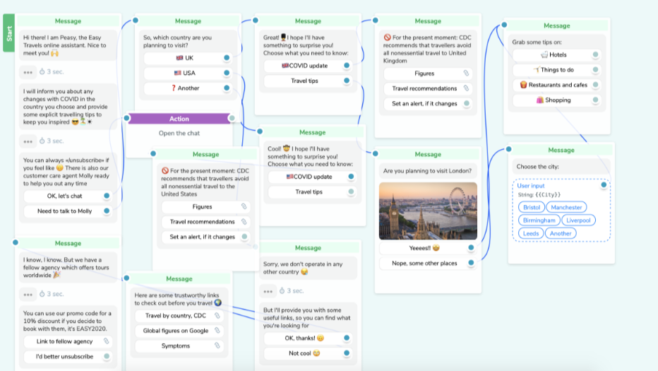 Chatbot flow