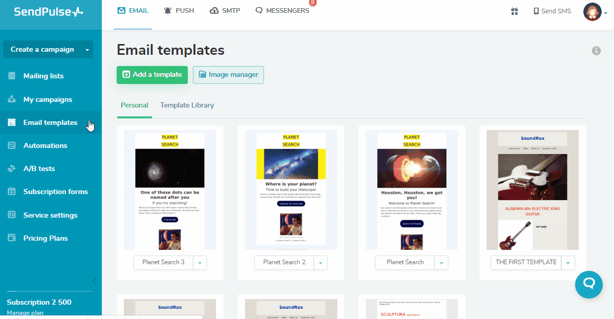 Build an email template Build an email template