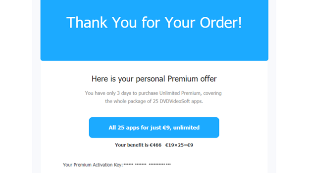 Thank you email