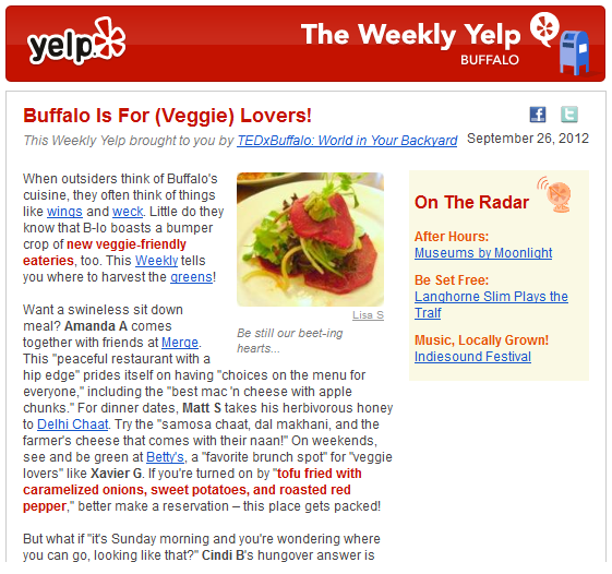 Email newsletter example Email newsletter example
