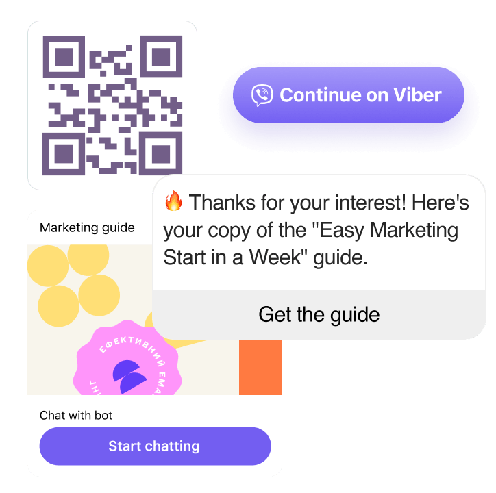 Viber chatbot for marketing