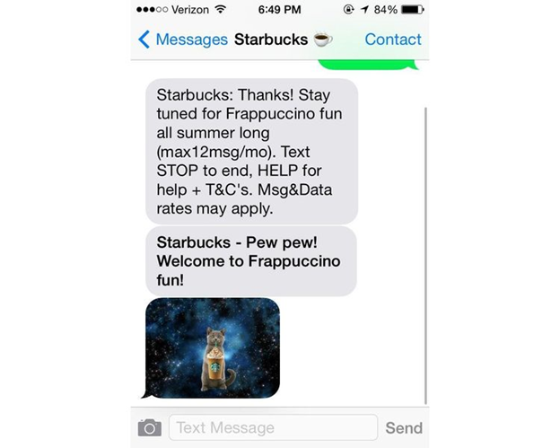 Direct marketing SMS
