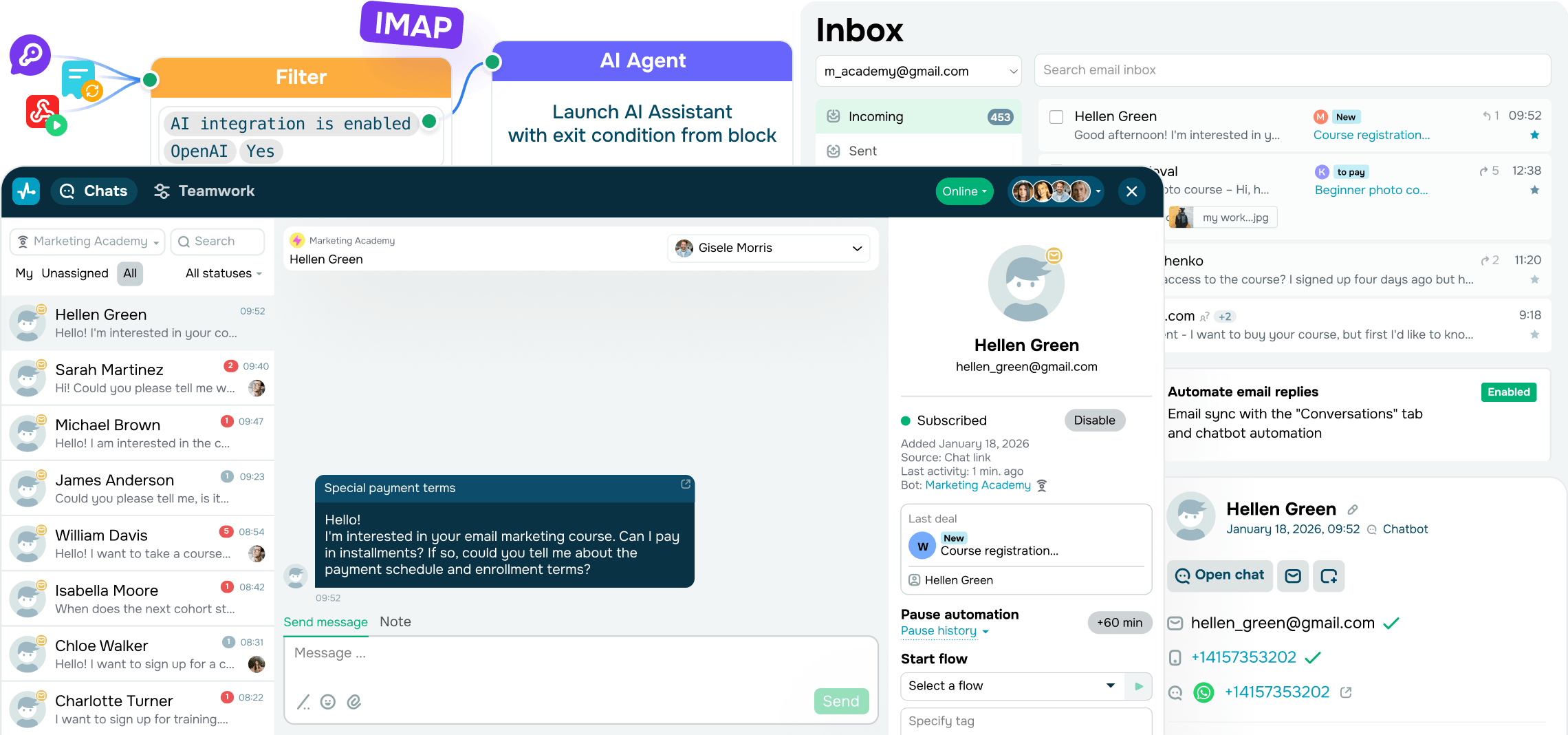 Chatbot de e-mail vs. campanha de e-mail: qual é a diferença?