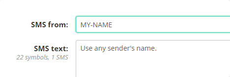 send free sms with custom sender id