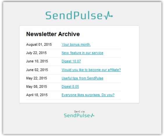 what-is-archive-page-newsletter-archive-definition-sendpulse