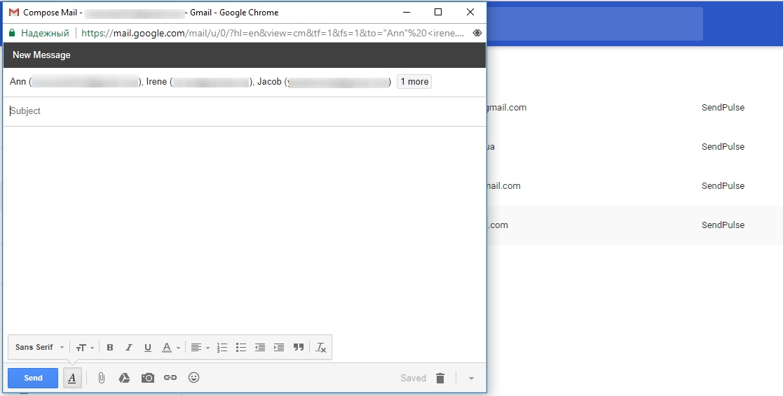 bulk email gmail